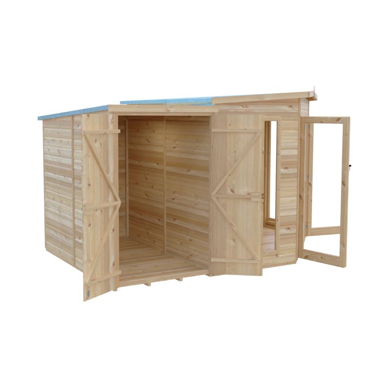 Shire Barclay With Side Shed 8x12 Summerhouse