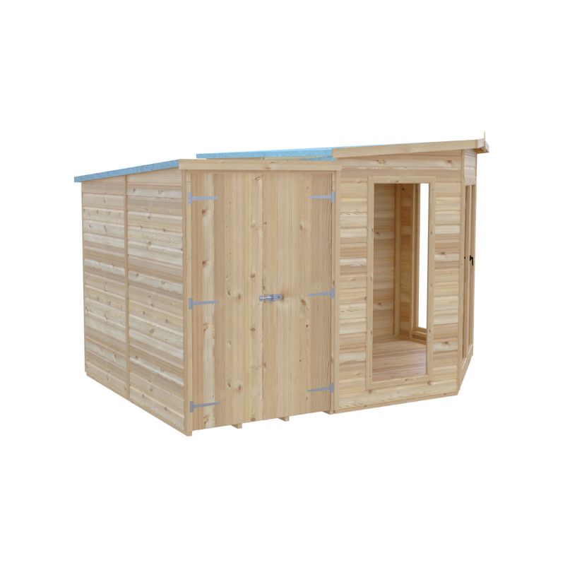 Shire Barclay With Side Shed 8x12 Summerhouse