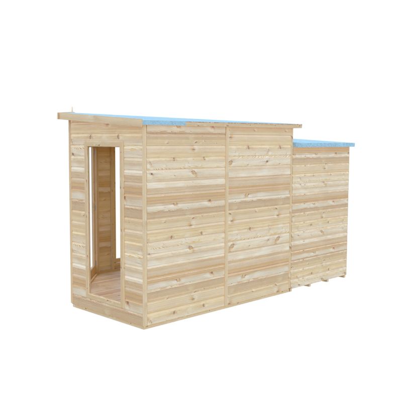 Shire Barclay With Side Shed 8x12 Summerhouse