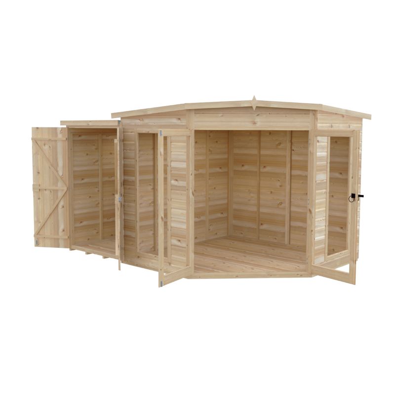 Shire Barclay With Side Shed 8x12 Summerhouse