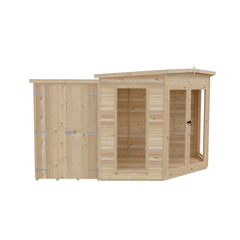 Shire Barclay With Side Shed 8x12 Summerhouse