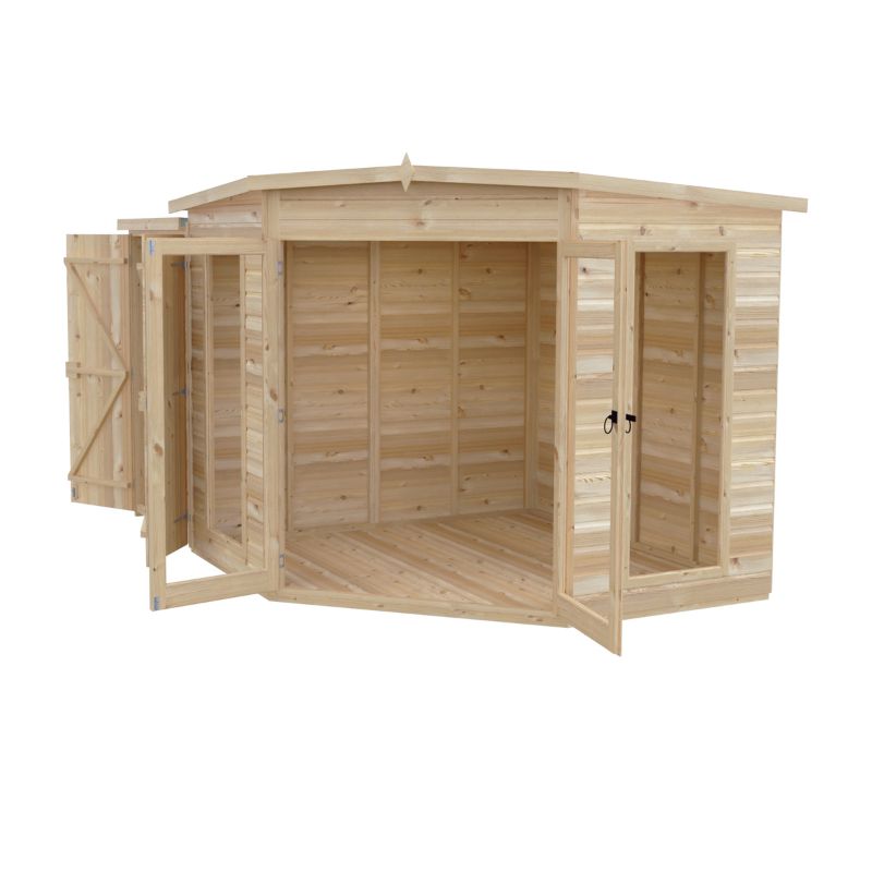 Shire Barclay With Side Shed 8x12 Summerhouse
