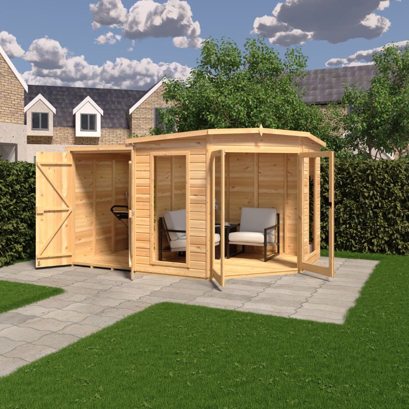Shire Barclay With Side Shed 8x12 Summerhouse