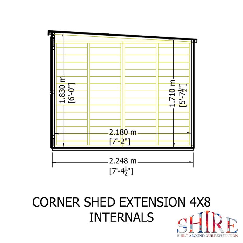 Shire Barclay With Side Shed 8x12 Summerhouse