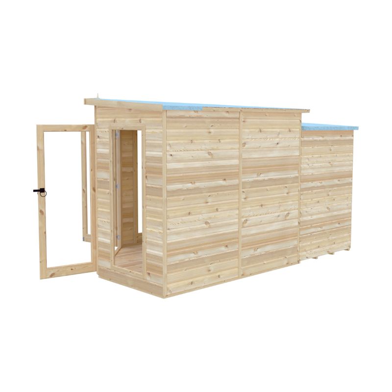 Shire Barclay With Side Shed 8x12 Summerhouse