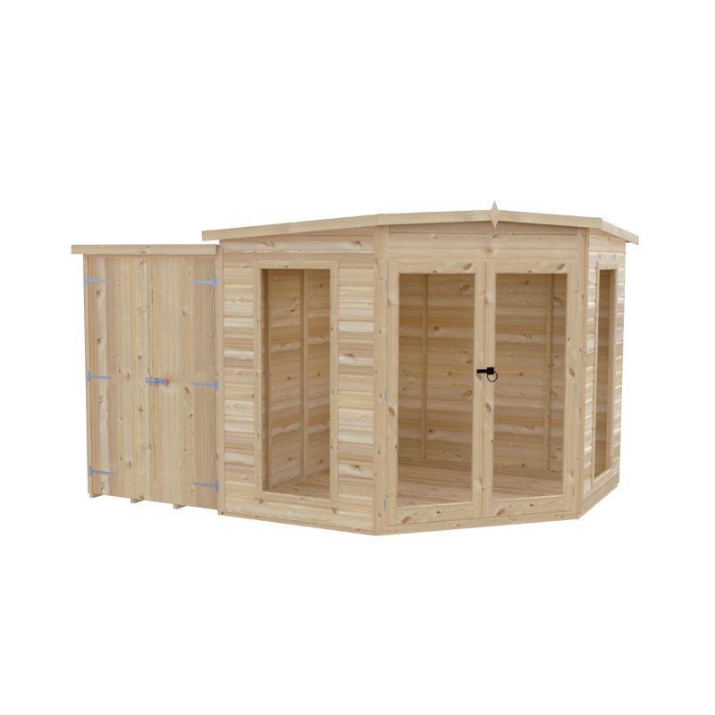 Shire Barclay With Side Shed 8x12 Summerhouse