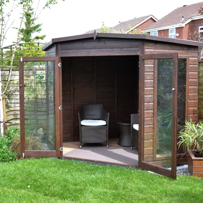 Shire Barclay Spec change to T&G Roof 7x7 Summerhouse