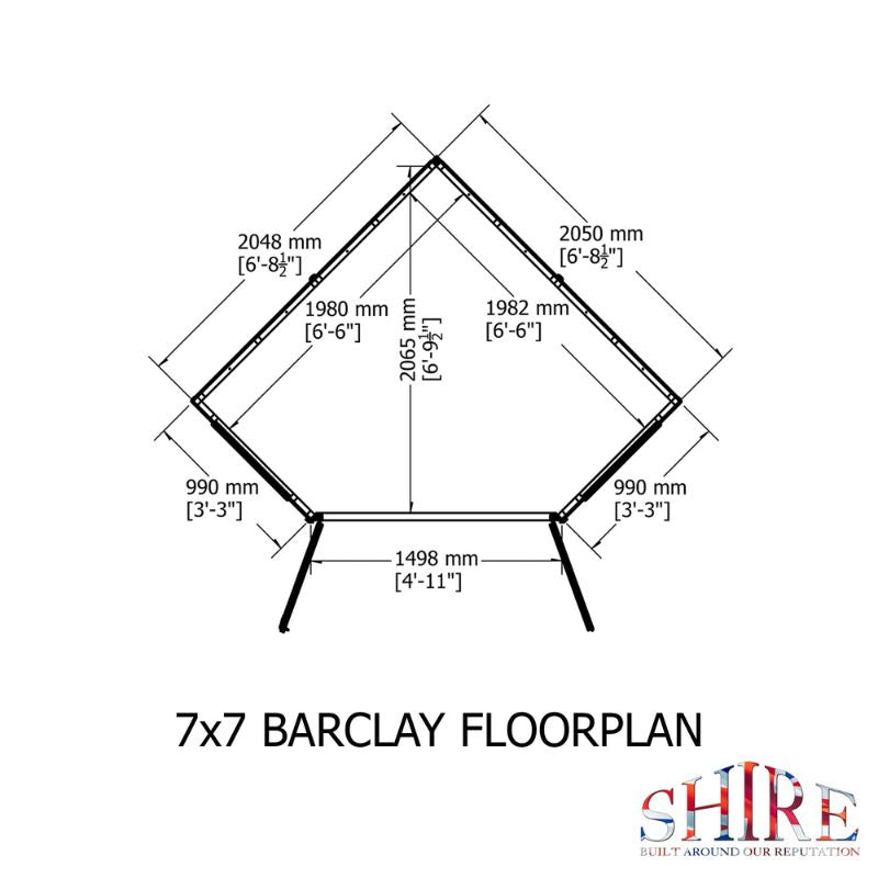 Shire Barclay 7x7 Summerhouse