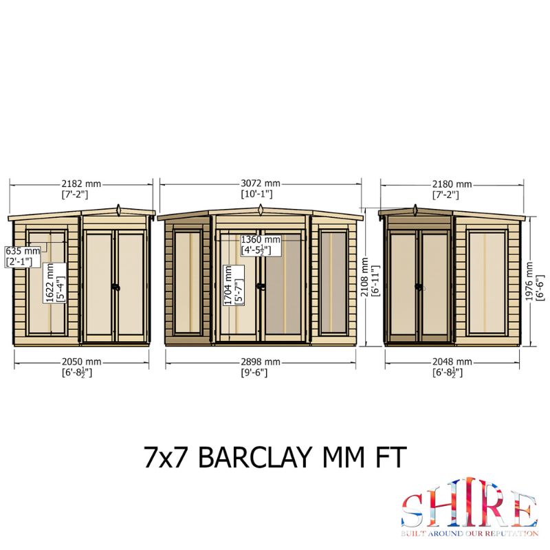 Shire Barclay 7x7 Summerhouse