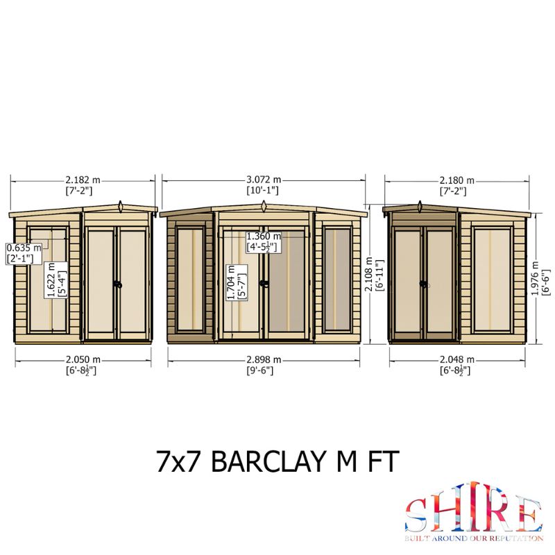 Shire Barclay 7x7 Summerhouse