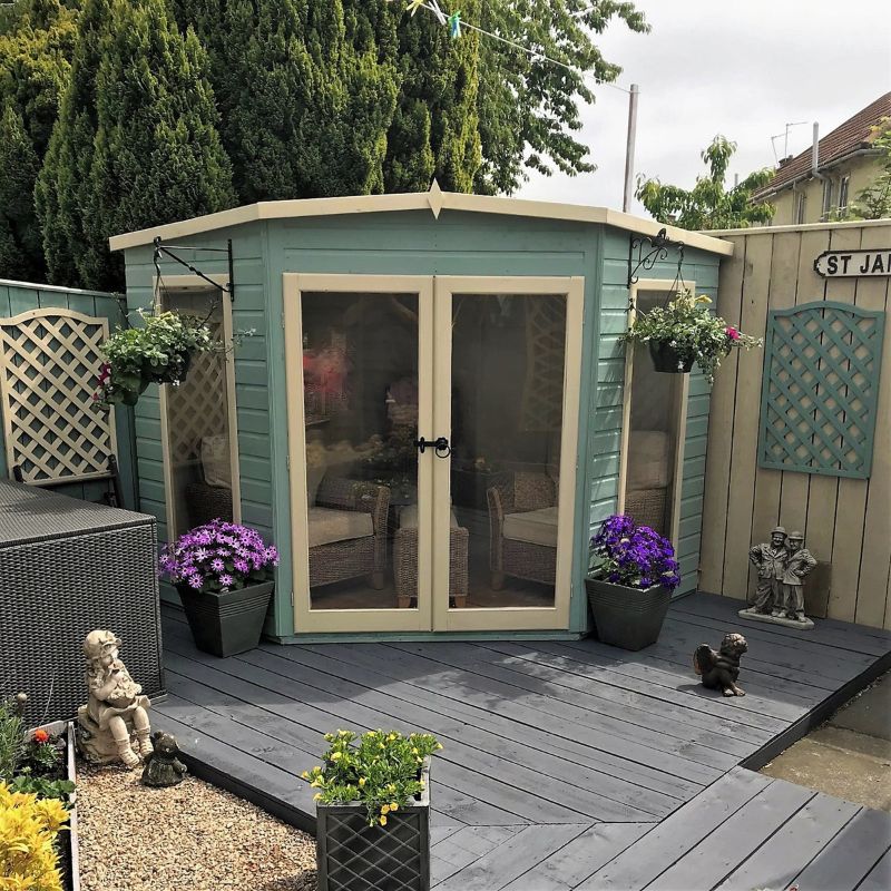 Shire Barclay Spec change to T&G Roof 8x8 Summerhouse