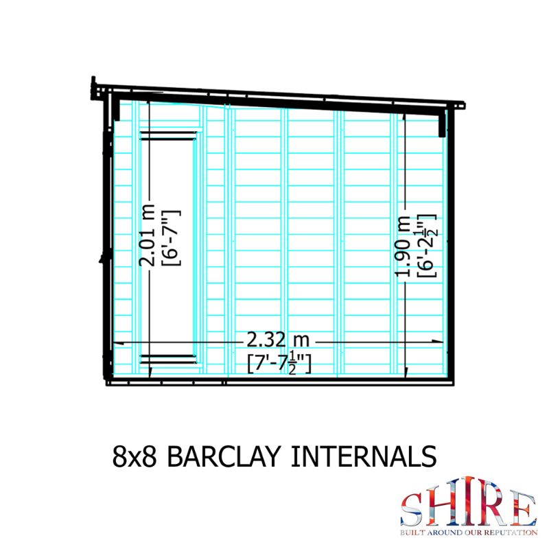 Shire Barclay 8x8 Summerhouse