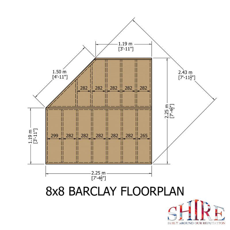 Shire Barclay 8x8 Summerhouse