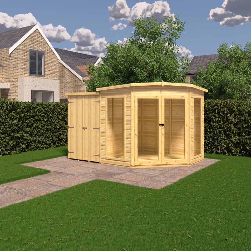 Shire Barclay With Side Shed 7x11 Summerhouse