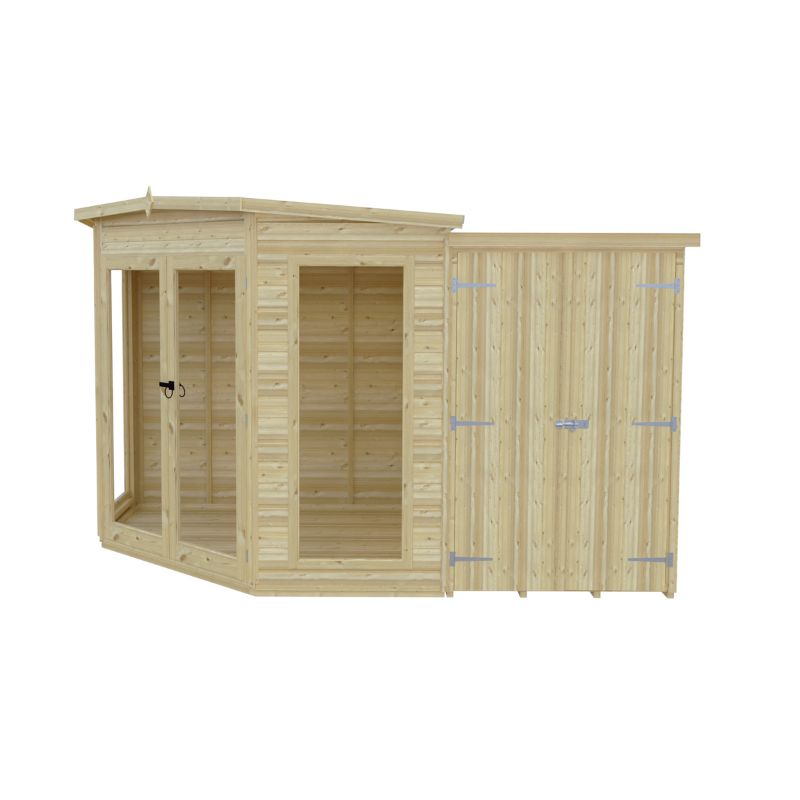Shire Barclay With Side Shed 7x11 Summerhouse