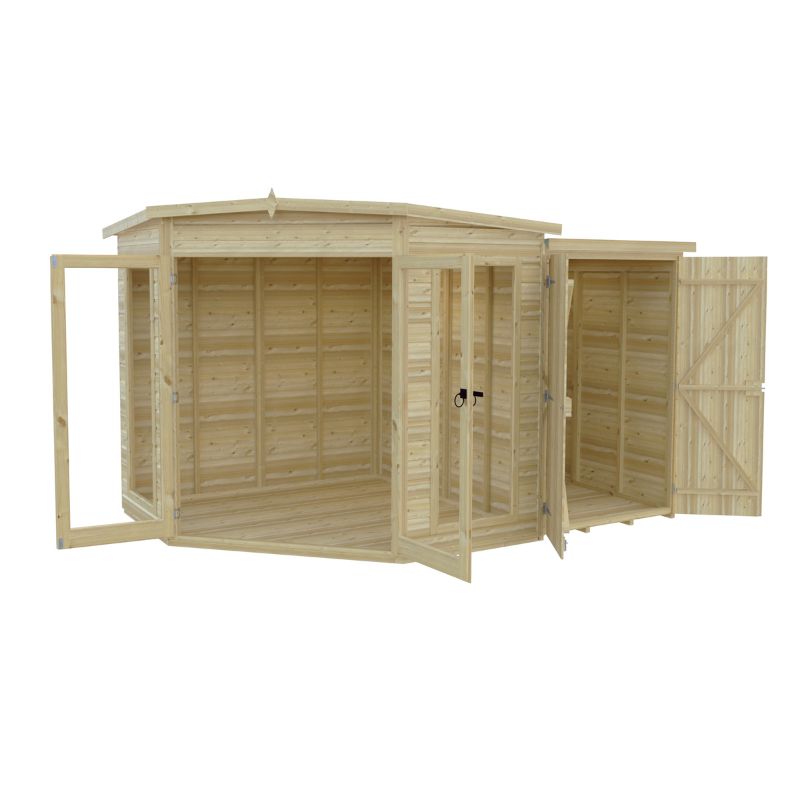 Shire Barclay With Side Shed 7x11 Summerhouse