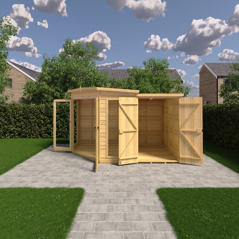 Shire Barclay With Side Shed 7x11 Summerhouse