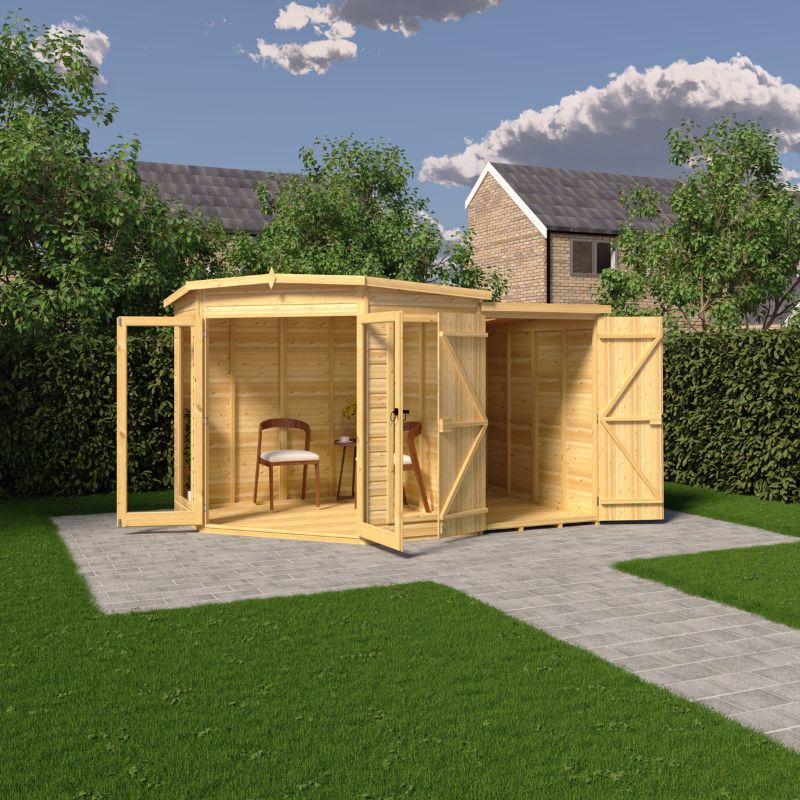 Shire Barclay With Side Shed 7x11 Summerhouse