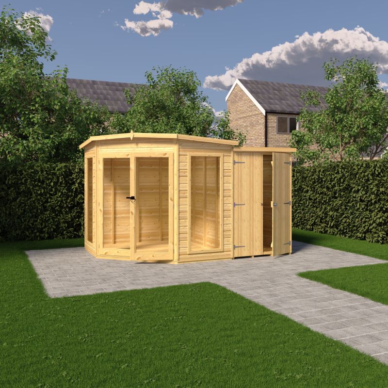 Shire Barclay With Side Shed 7x11 Summerhouse