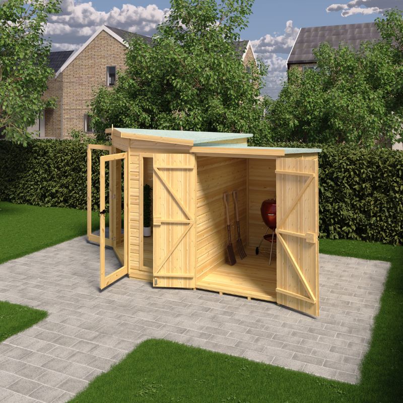 Shire Barclay With Side Shed 7x11 Summerhouse
