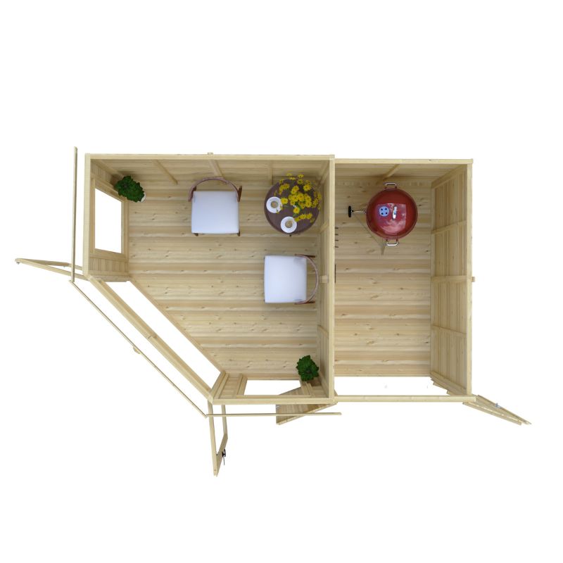Shire Barclay With Side Shed 7x11 Summerhouse