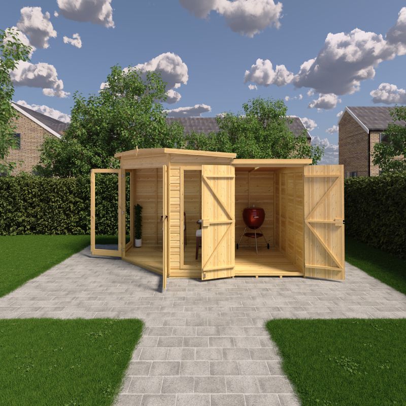 Shire Barclay With Side Shed 7x11 Summerhouse