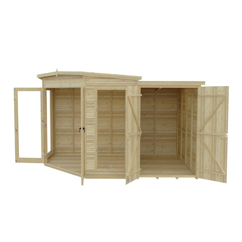 Shire Barclay With Side Shed 7x11 Summerhouse