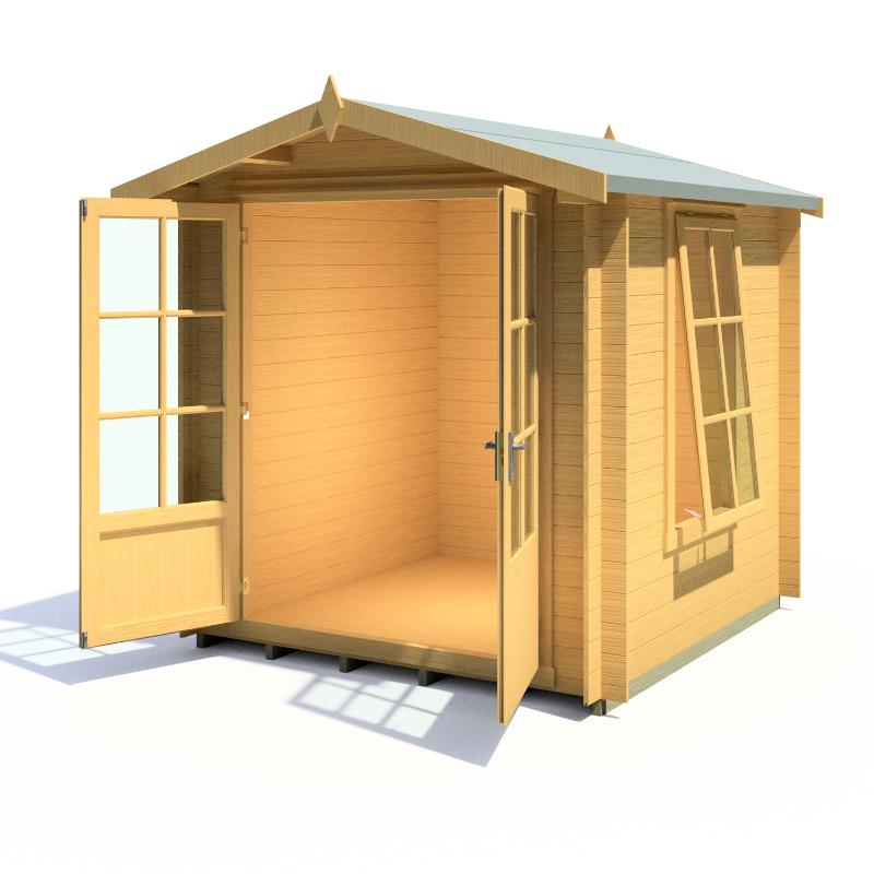 Shire Barnsdale 7x7 19mm Log cabin