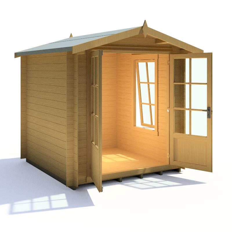 Shire Barnsdale 7x7 19mm Log cabin