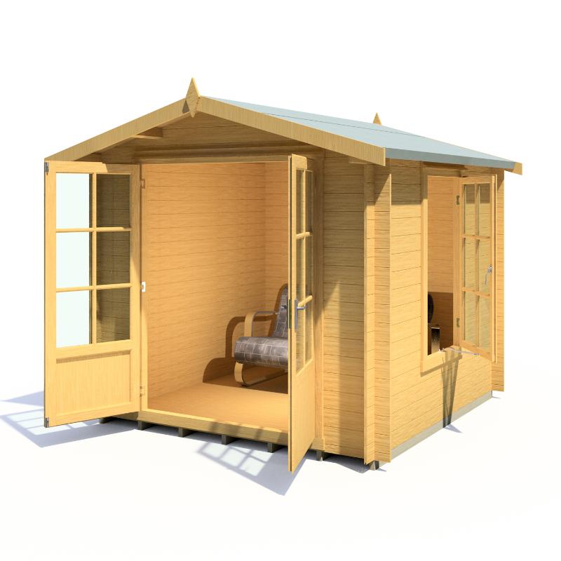 Shire Barnsdale 8x8 19mm Log cabin