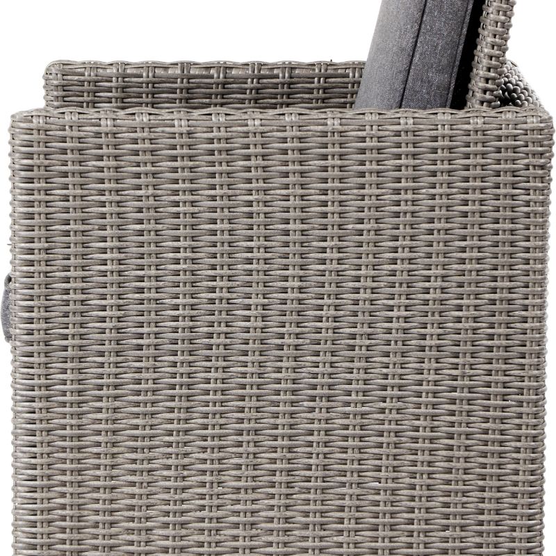 Pacific Lifestyle - Bermuda Slate Grey Outdoor Cube Set with Ceramic Top