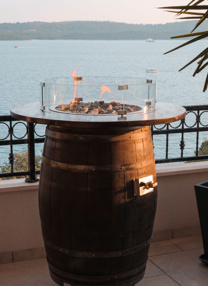 Engasco Boutique Barrel 100cm Fire Table