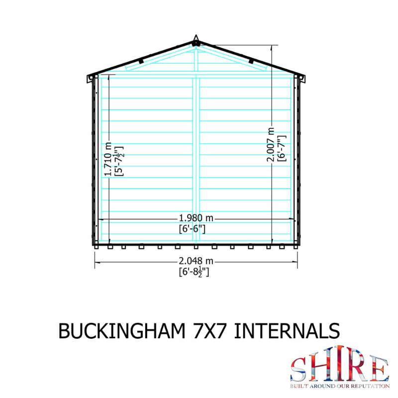 Shire Buckingham 7X7 Summerhouse