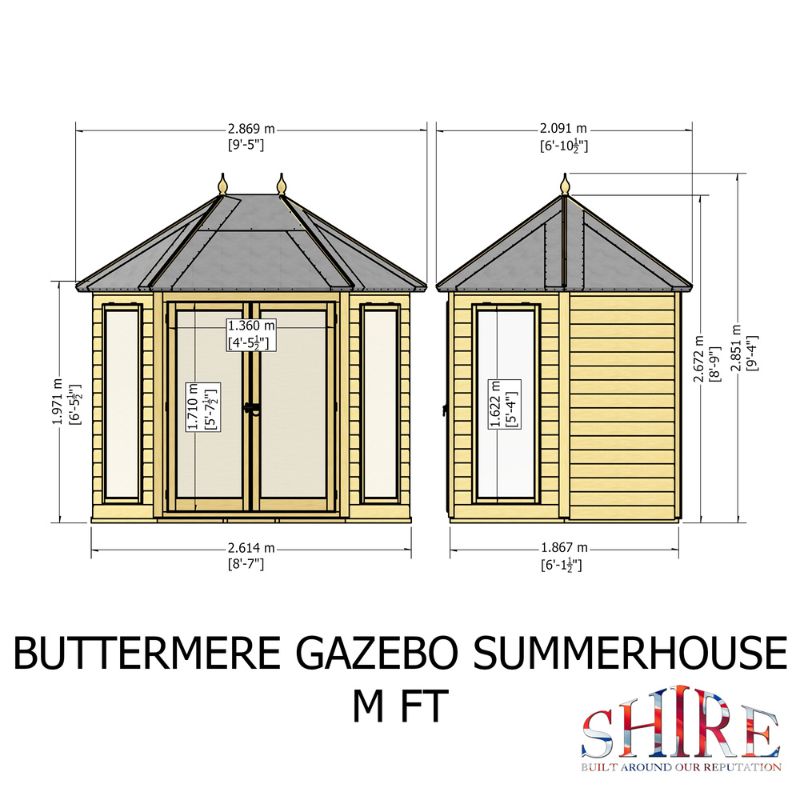 Shire Buttermere 8x6 Summerhouse
