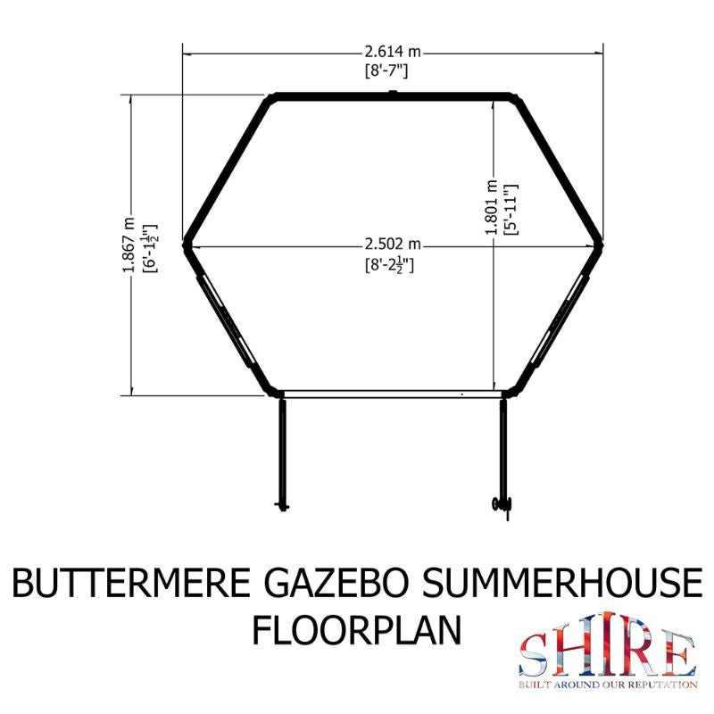 Shire Buttermere 8x6 Summerhouse