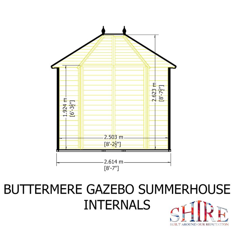 Shire Buttermere 8x6 Summerhouse