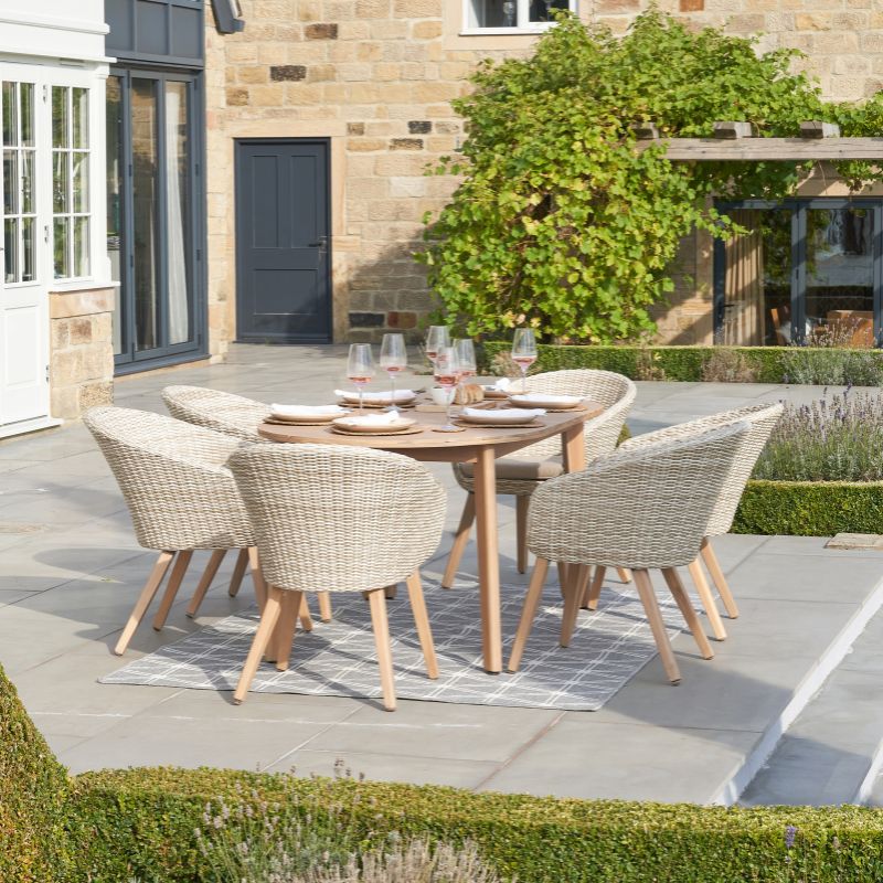 Pacific Lifestyle - Cabon Outdoor 6 Seater Dining Set