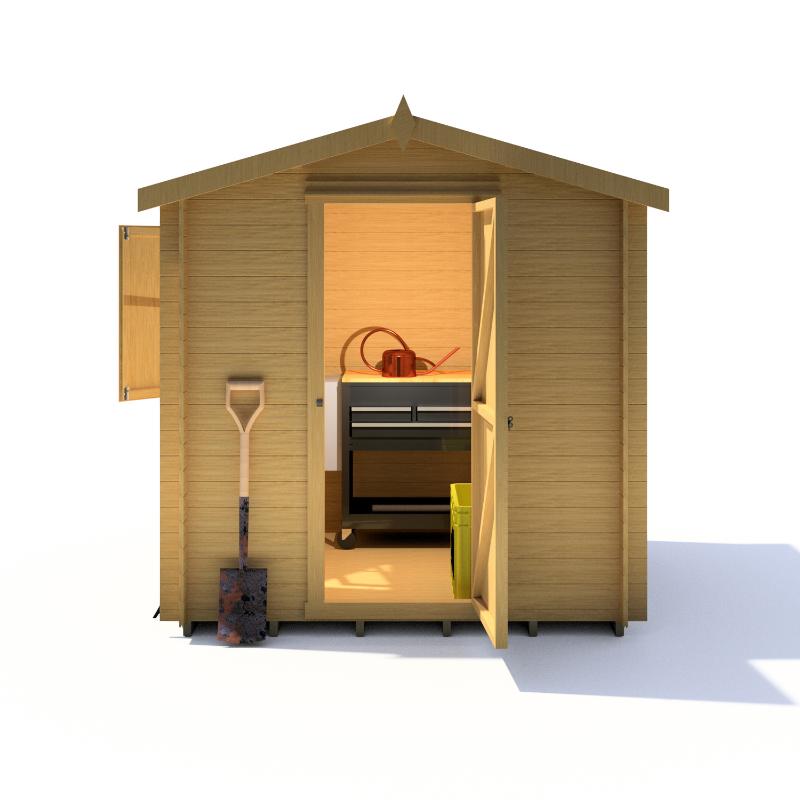 Shire Camelot 7x7 19mm Log cabin