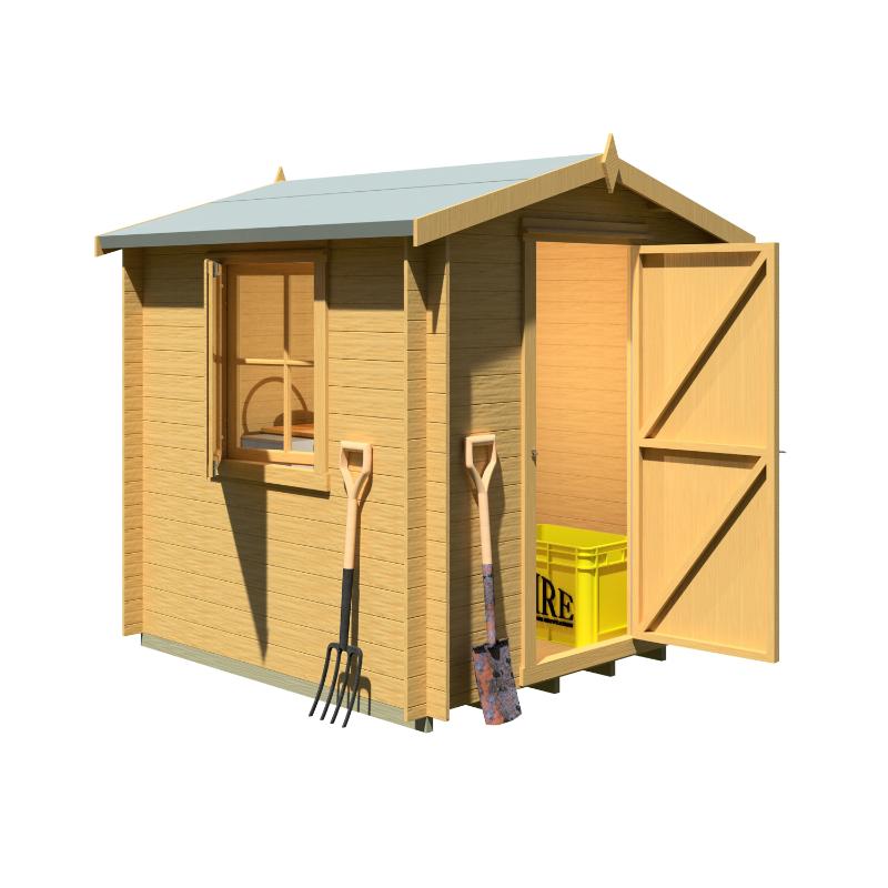 Shire Camelot 7x7 19mm Log cabin