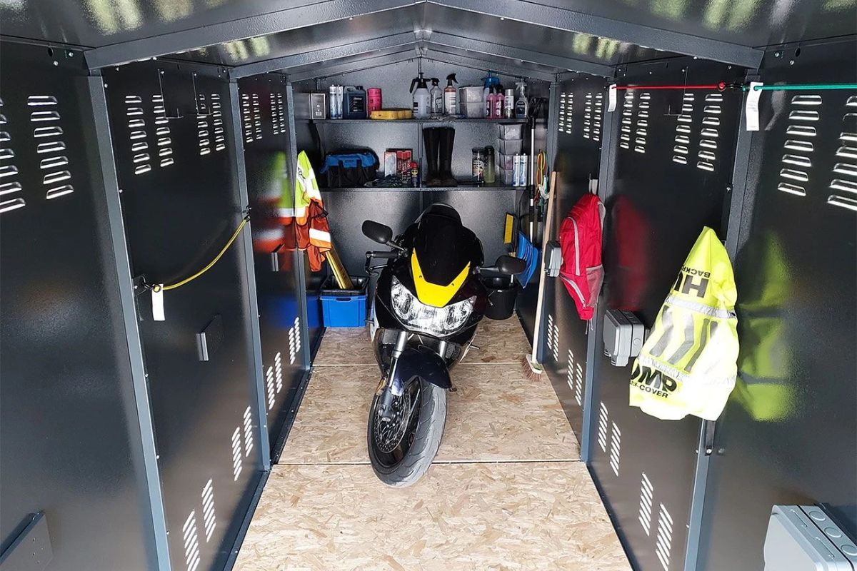 Asgard Centurion Motorbike Plus 2 Garage 5' x 18' Full Extension - Police Preferred Specification-Installation Available (Copy) (Copy)