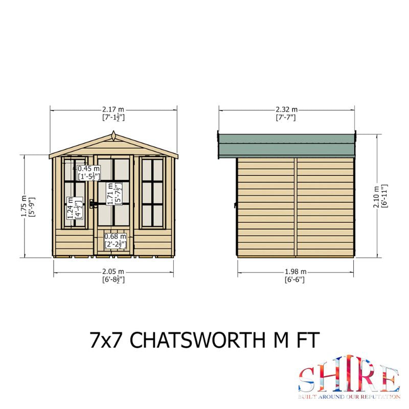 Shire Chatsworth 7X7 Summerhouse