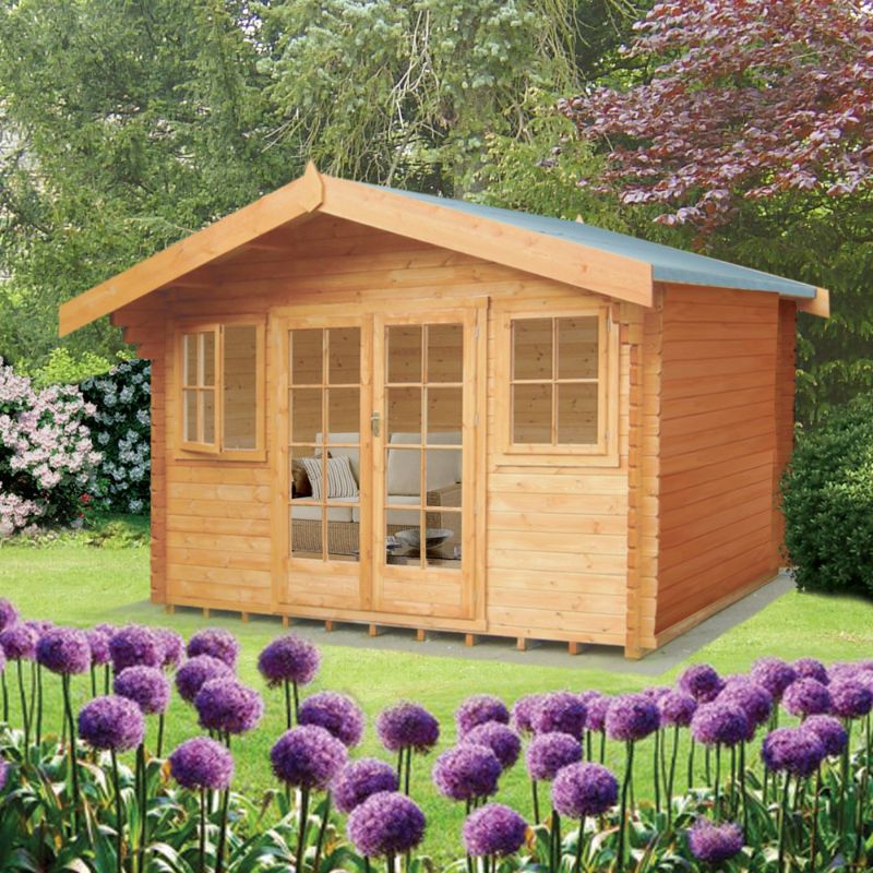 Shire Clipstone 12Gx10 28m Log cabin