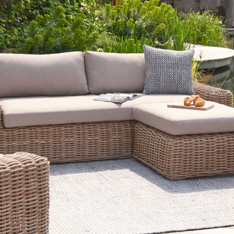 Pacific Lifestyle - Como Natural Antique Outdoor Seating Set