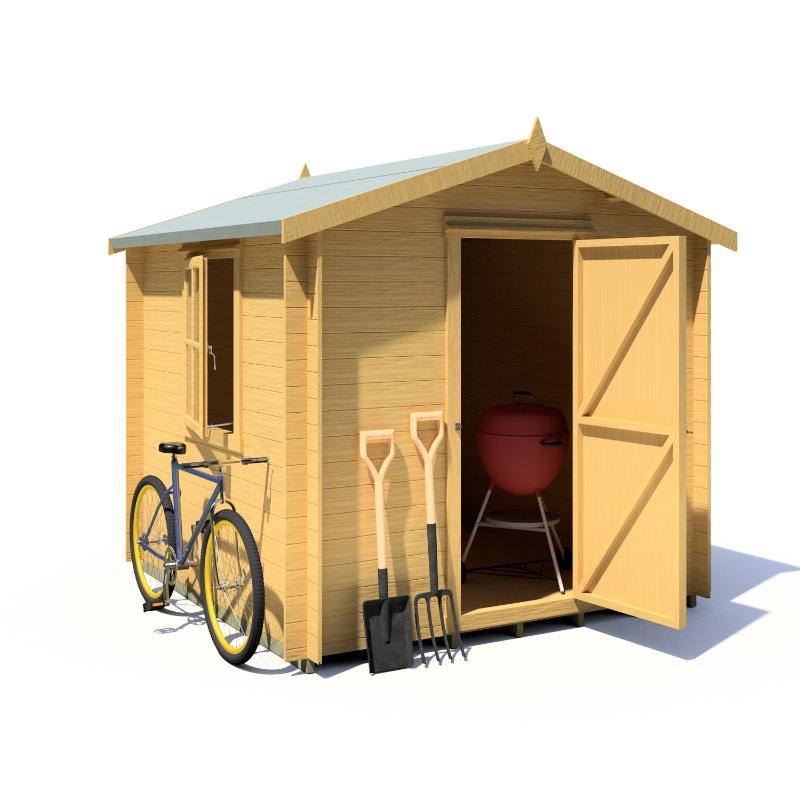 Shire Danbury 8x8 19mm Log cabin