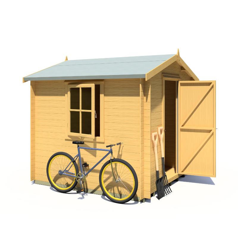 Shire Danbury 8x8 19mm Log cabin