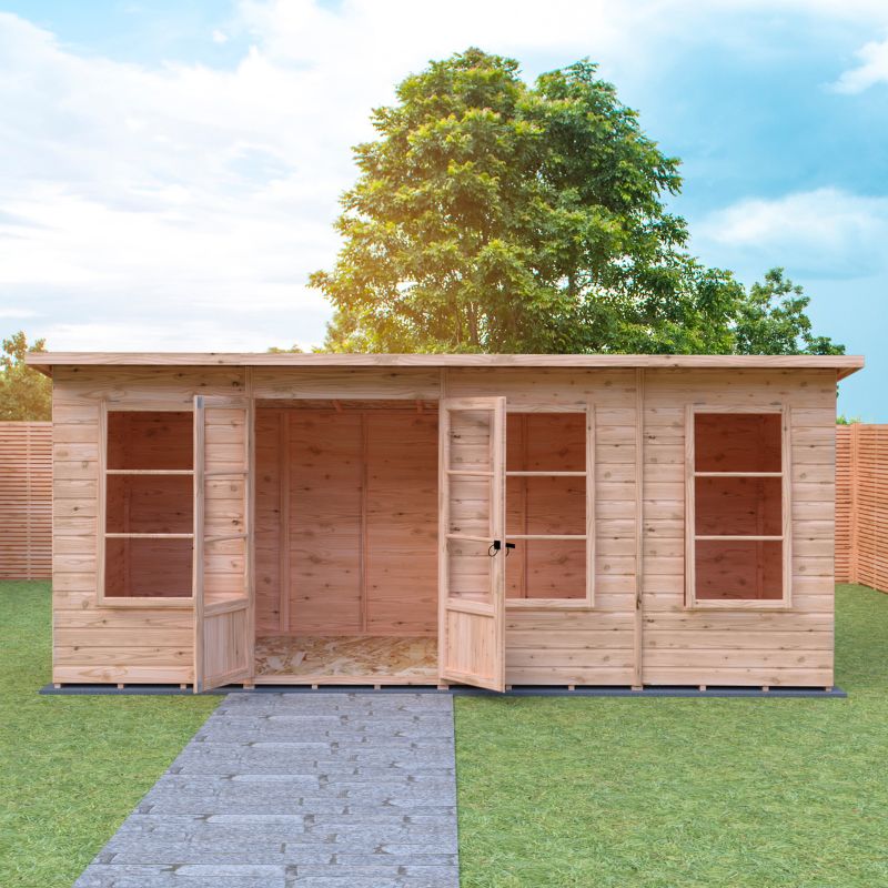 Shire Dahlia 16X6 Pent Summerhouse