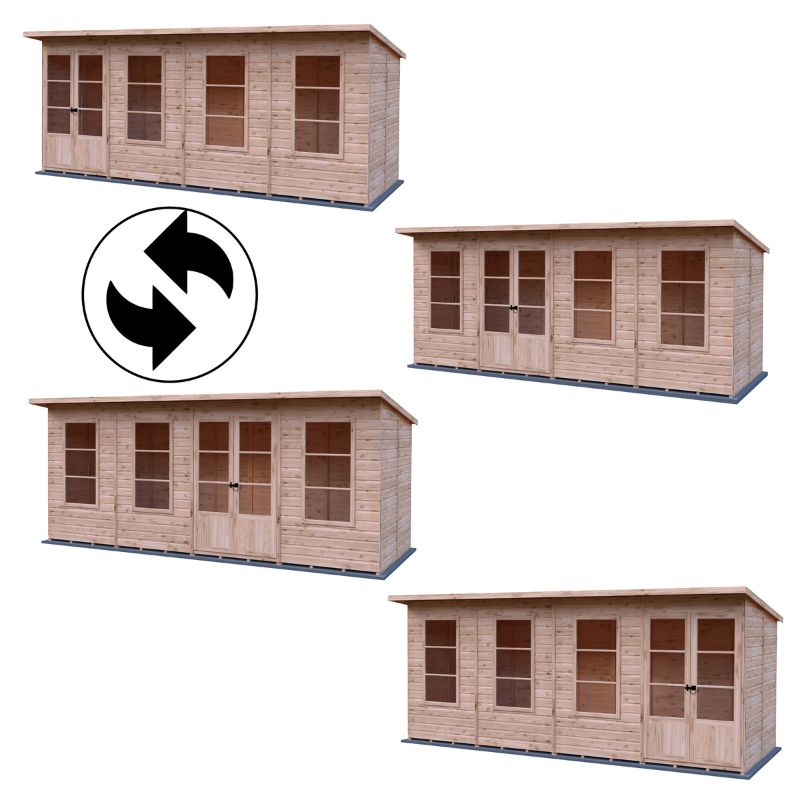 Shire Dahlia 16X6 Pent Summerhouse