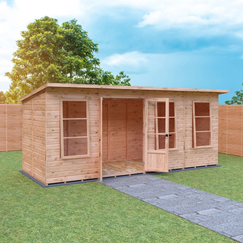 Shire Dahlia 16X6 Pent Summerhouse