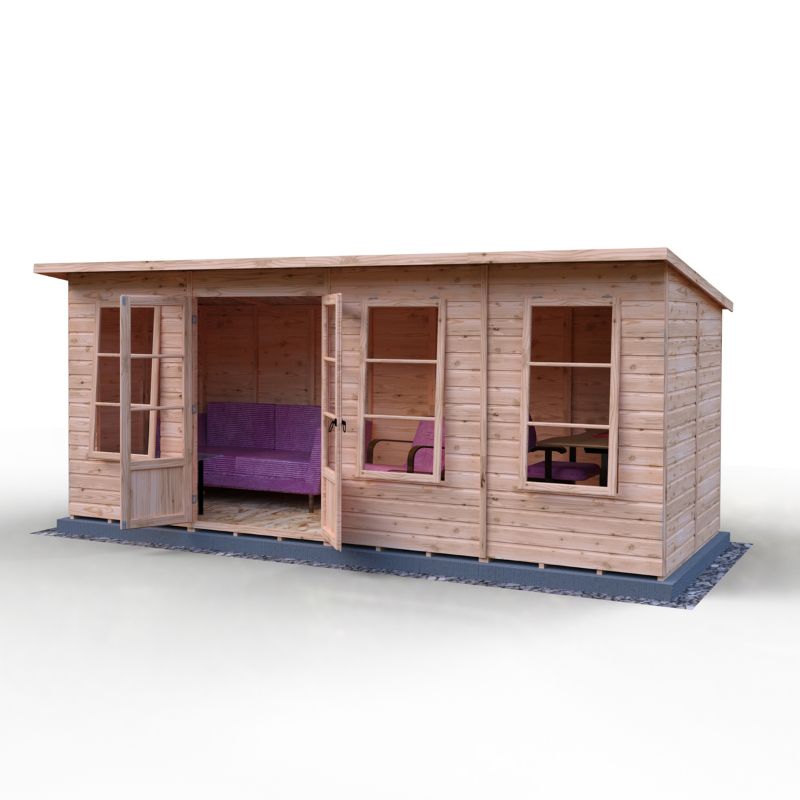 Shire Dahlia 16X6 Pent Summerhouse