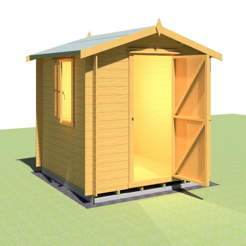 Shire Danbury 7x7 19mm Log cabin